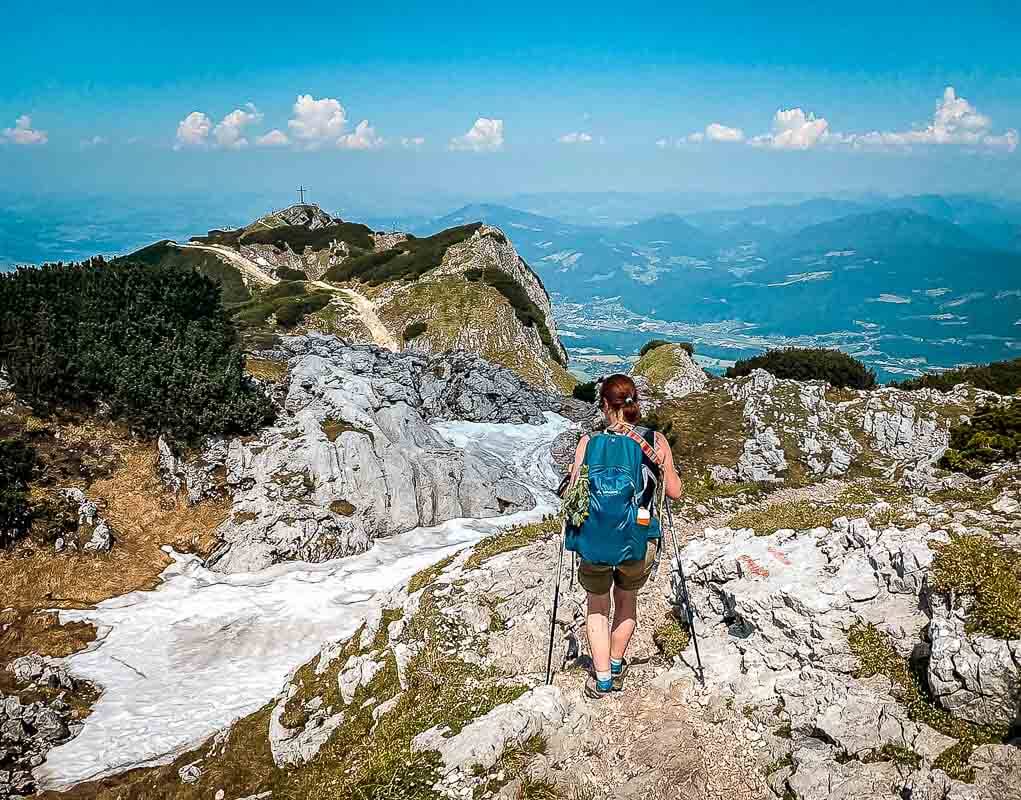 Salzburg wandern vom Salzburger Hochthron zum Geiereck auf dem Untersberg