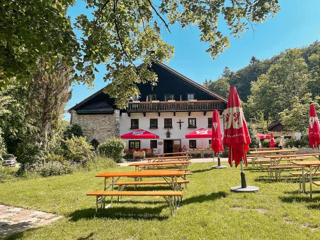 Salzburg wandern zur Erentrudisalm bei Elsbethen