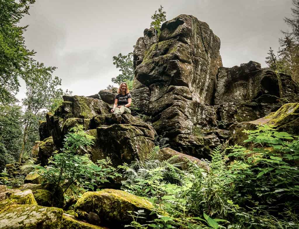 Couchflucht Sabrina Bechtold am Gro&szlig;en Wolfstein im Westerwald