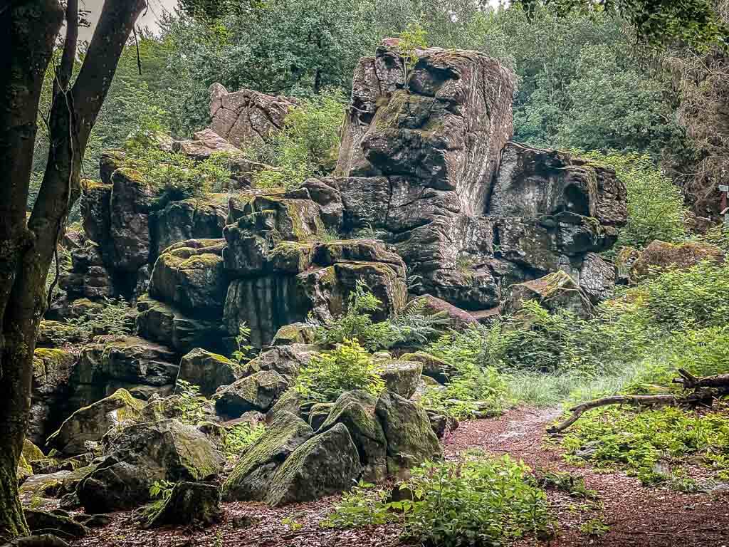 Wandern im Westerwald am Gro&szlig;en Wolfstein bei Bad Marienberg
