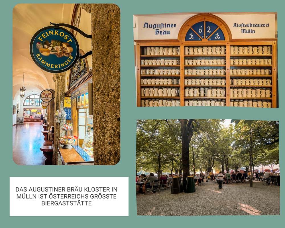 Salzburg M&uuml;lln Augustiner Br&auml;u - Kloster und Biergarten