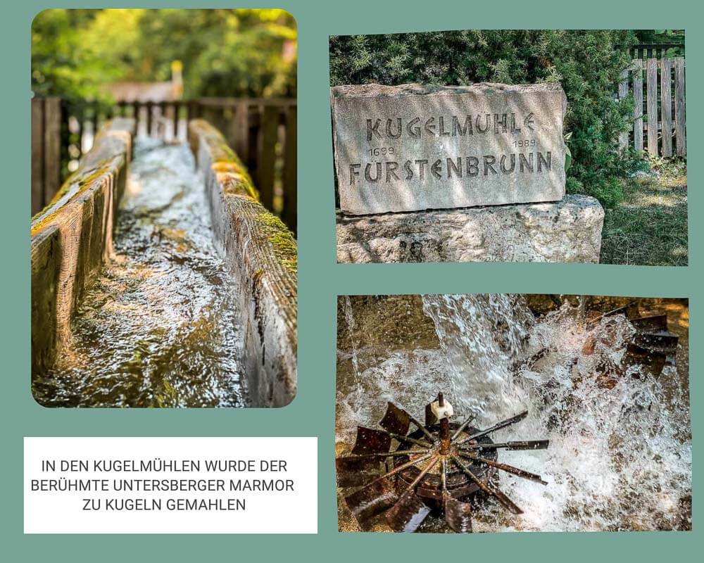 Salzburg wandern zur Kugelm&uuml;hle von F&uuml;rstenbrunn bei Untersberg