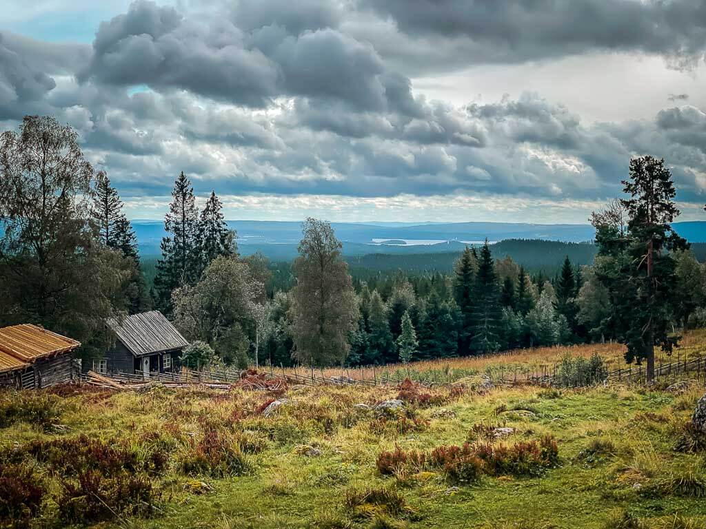 Almh&uuml;tte &Auml;rterasen auf dem Siljansleden in Dalarna