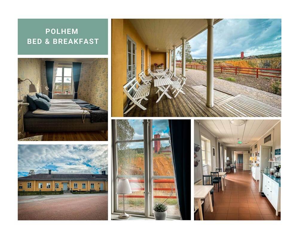 Polhem Bed & Breakfast auf dem Gel&auml;nde der Kupfermine von Falun.