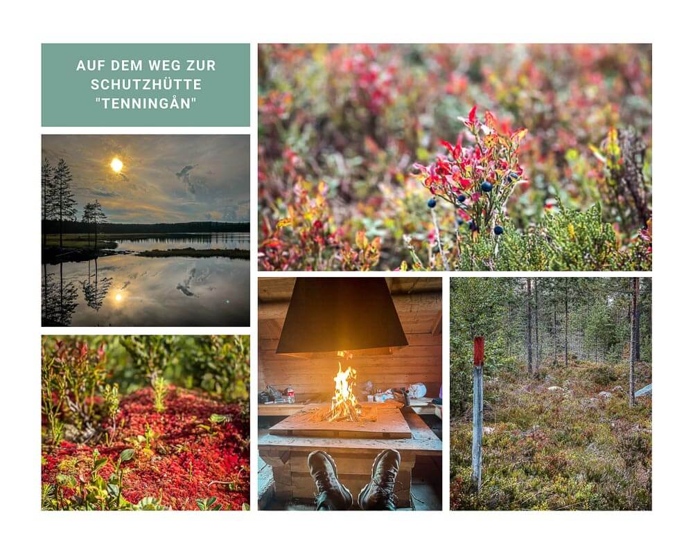 Landschaft auf dem Wanderweg Siljansleden an der Schutzh&uuml;tte Tenningan