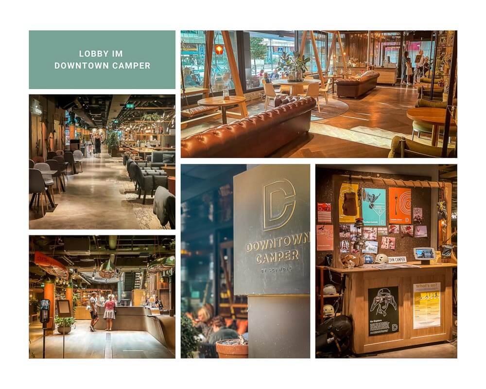 Lobby im Downtown Camper Hotel in Stockholm