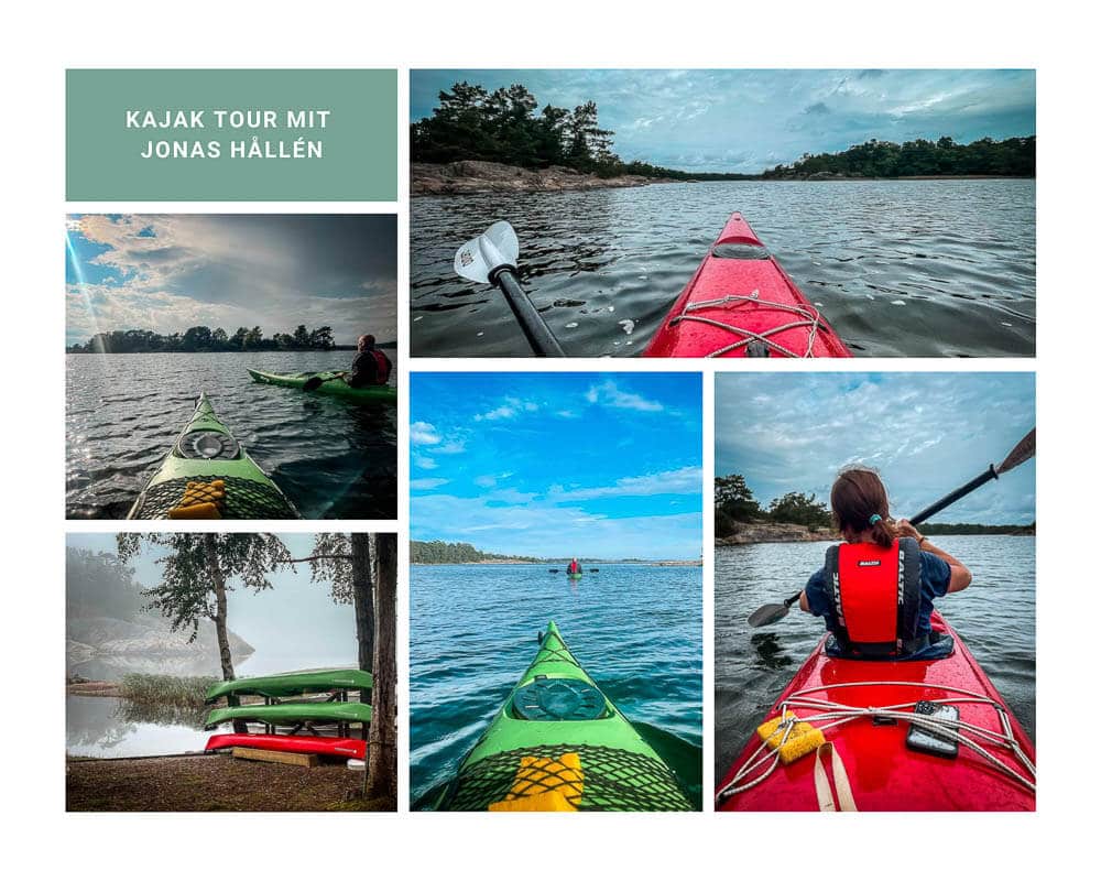 Kajak Tour rund um Id&ouml;borg im Stockholmer Sch&auml;rengarten