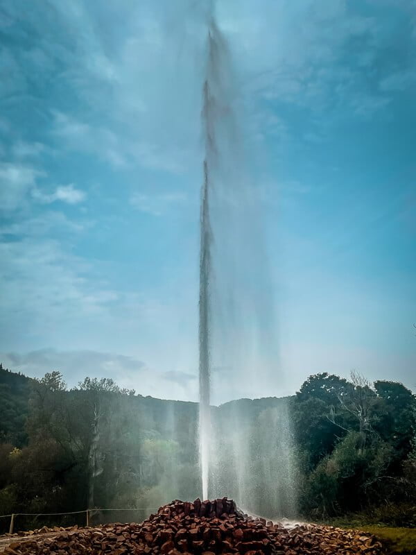 Der Geysir von Andernach im Mittelrheintal