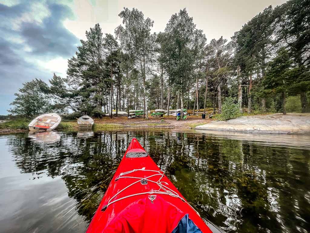 Kajak Tour bei Id&ouml;borg im Stockholmer Sch&auml;rengarten