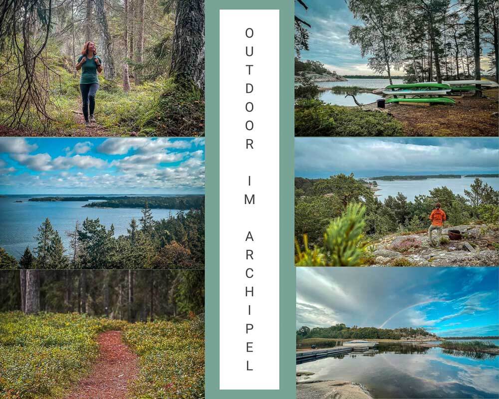 Wandern und Kajak fahren im Stockholmer Sch&auml;rengarten