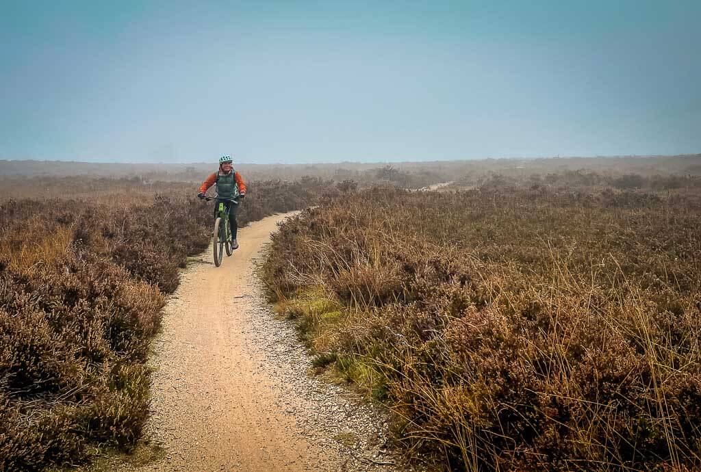 Couchflucht Sabrina Bechtold beim Mountainbiken in der Ermeloschen Heide