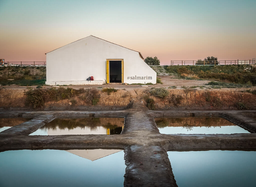 Salinen von Salmarim bei Castro Marim an der Algarve