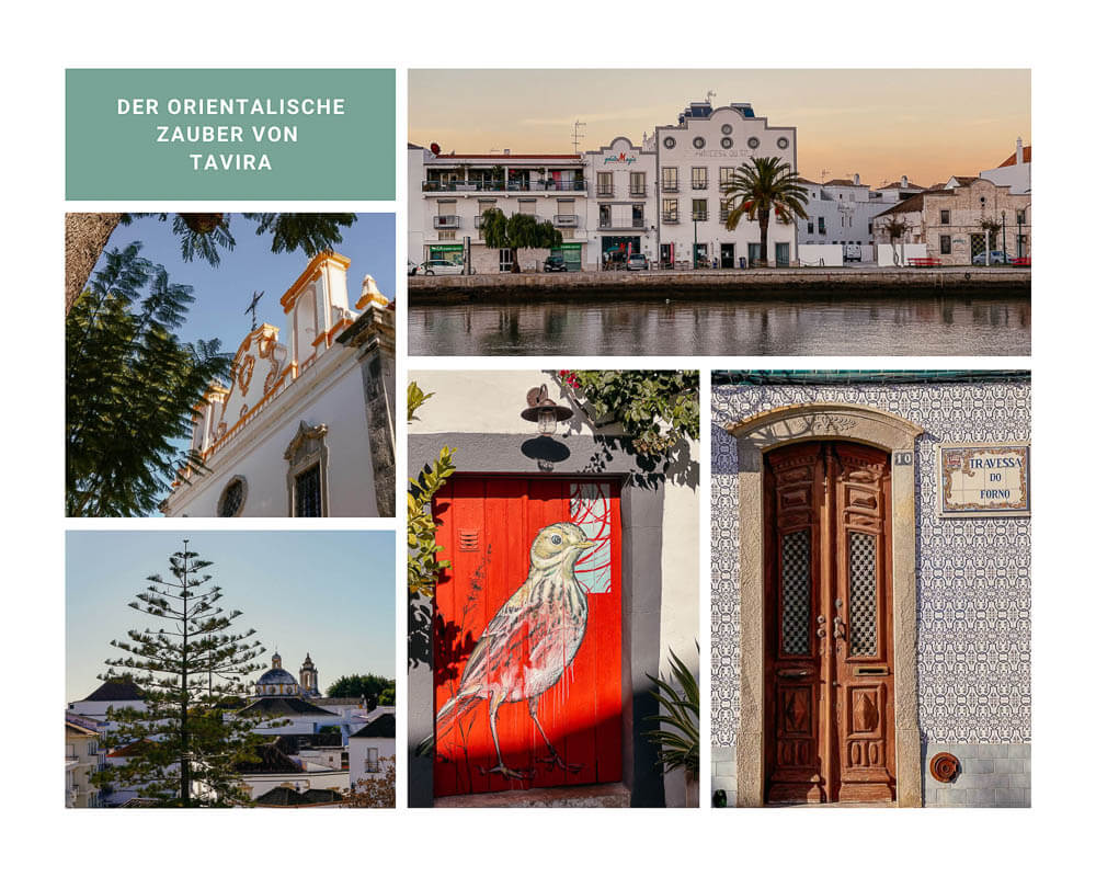 Entspannte Atmosph&auml;re in der Stadt Tavira an der Algarve