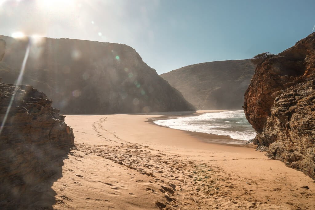 Wandern an der Algarve an der Praia da Murra&ccedil;&atilde;0