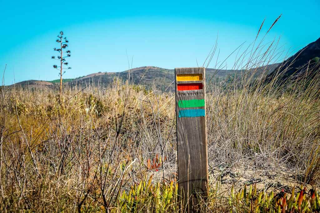 Wandern an der Algarve auf der Rota Vicentina - Markierung