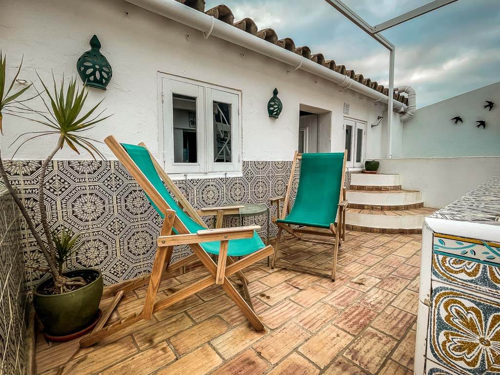 Terrasse im Appartement 