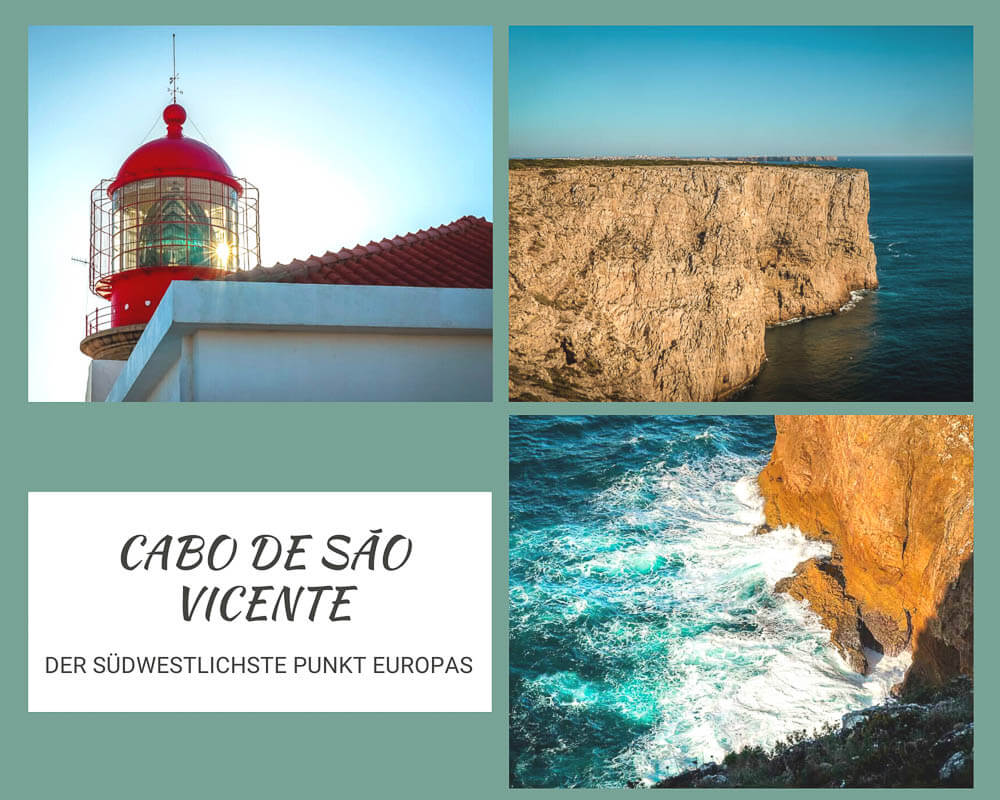 Cabo de S&atilde;o Vicente an der Algarve in Portugal