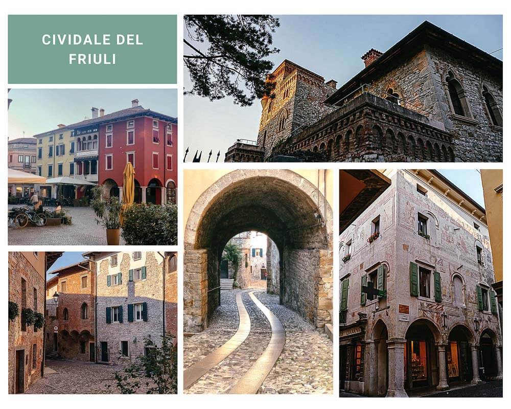 Altstadt und Herrenh&auml;user in Cividale del Friuli im Friaul