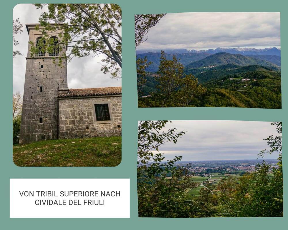Impressionen H&uuml;gellandschaft zwischen Tribil Superiore und Cividale im Friaul