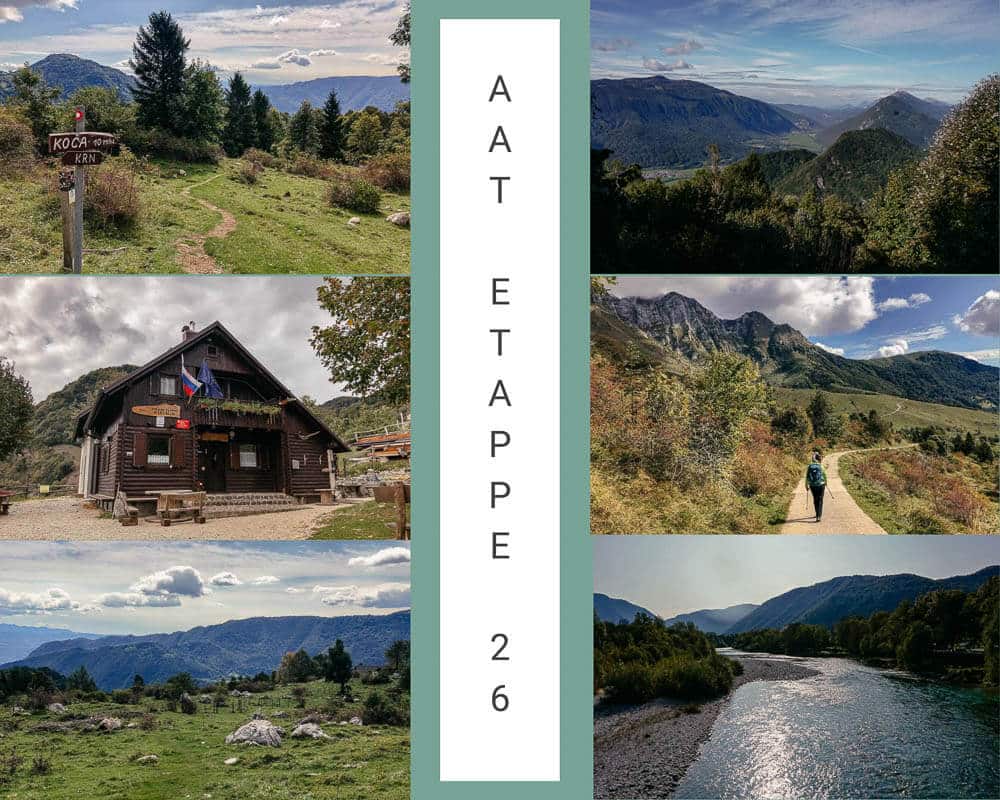 Landschaft auf der Planica Hochebene rund um den Berg Krn