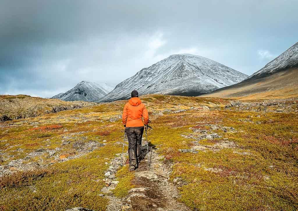 Couchflucht Sabrina Bechtold beim Wandern auf dem Kungsleden in Schweden