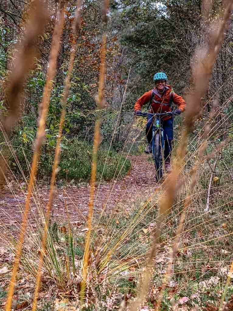 Couchflucht Sabrina Bechtold beim Mountainbiken
