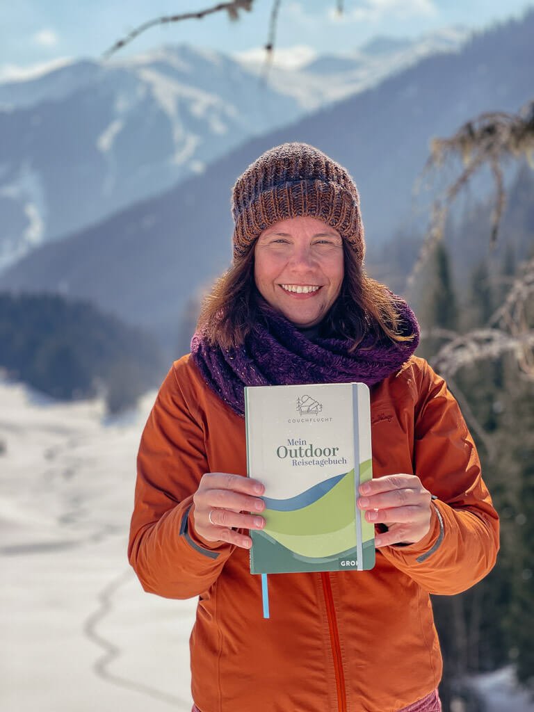 Couchflucht Sabrina Bechtold mit Outdoor Reisetagebuch