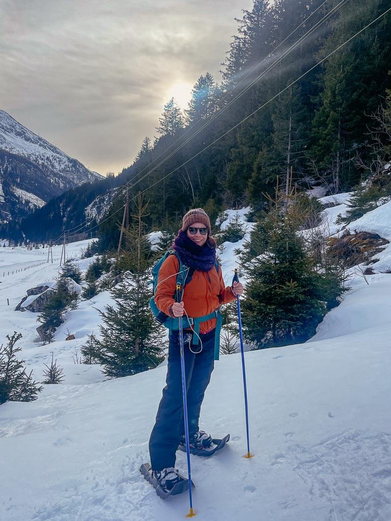 Schneeschuhwandern in der Hirschau bei Bad Gastein