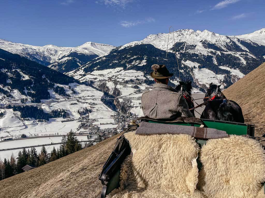 Pferdeschlittenfahrt bei Bad Hofgastein im Gasteinertal