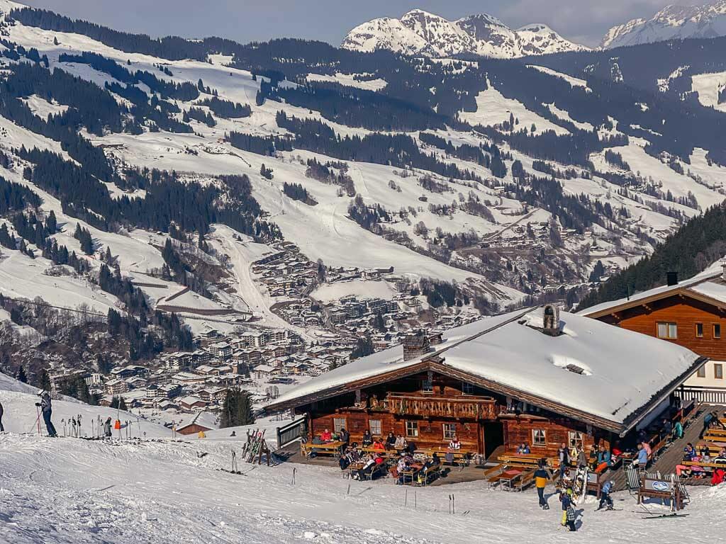 Hintermaisalm in Saalbach Hinterglemm im Winter