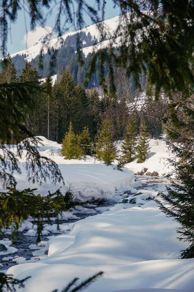 Bach im Talschluss von Saalbach Hinterglemm