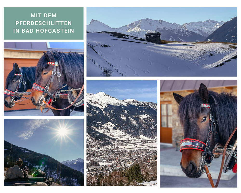 Pferdeschlittenfahrt im Winter bei Bad Hofgastein