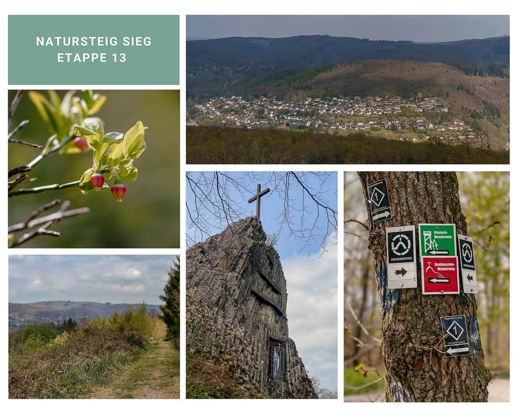 Landschaftliche Eindr&uuml;cke vom Wandern auf der Etappe 13 vom Natursteig Sieg von Alsdorf nach Kirchen