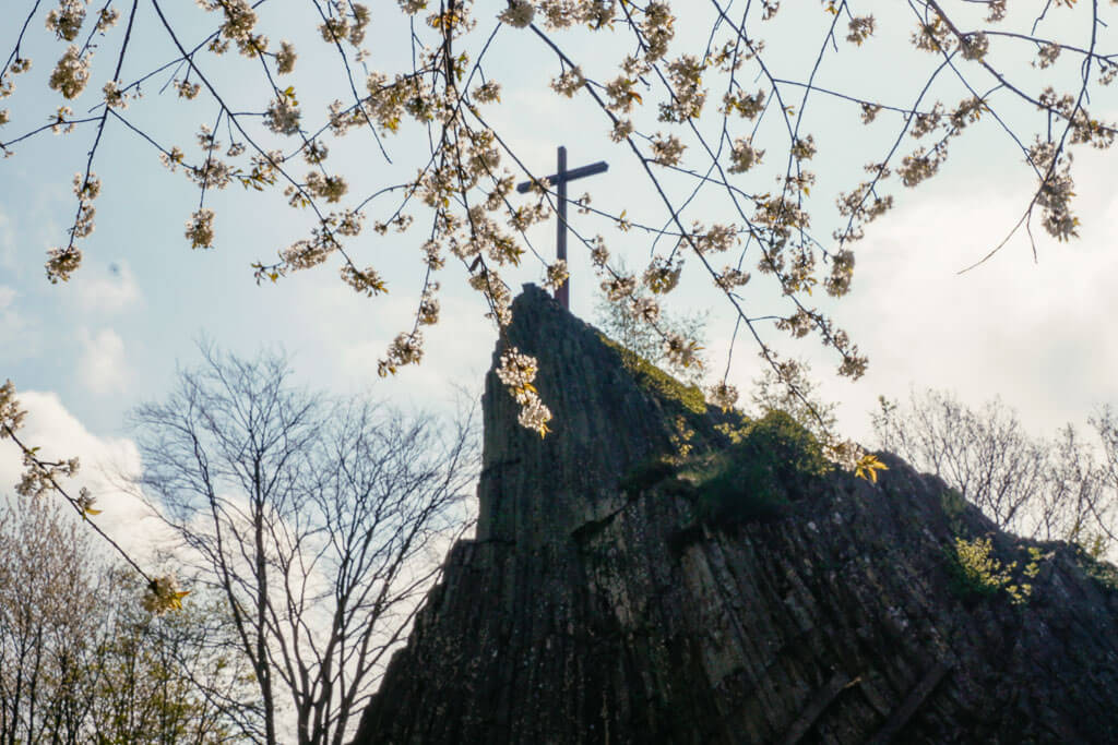 Druidenstein Basaltfelsformation in der Region Westerwald-Sieg