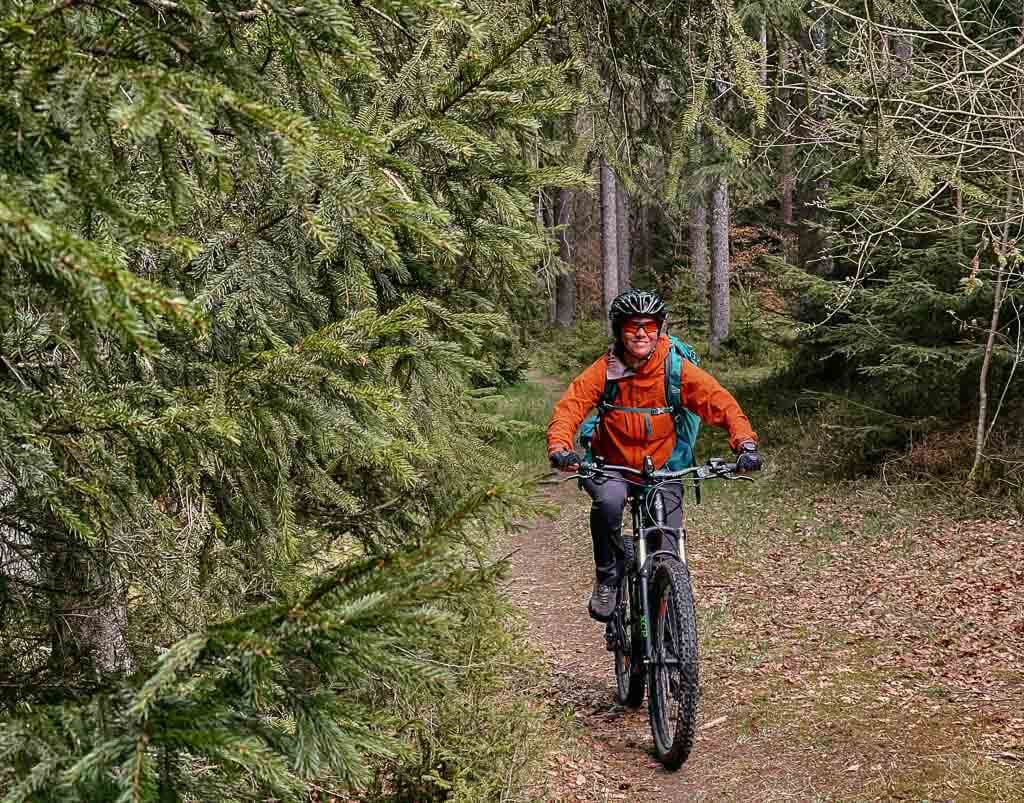 Mountainbiken auf Trails im Frankenwald mit Couchflucht