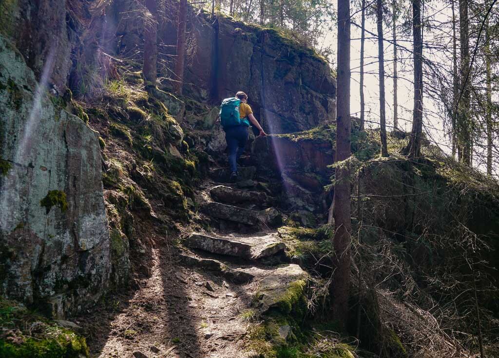 Wandern im Frankenwald auf dem Naturerlebnispfad H&ouml;llental