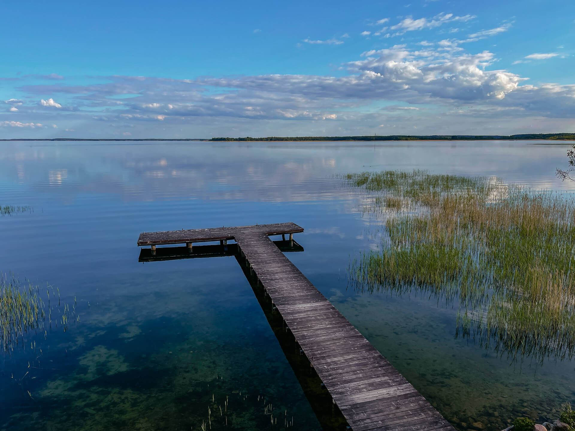Masuren - Steg im Spirdingsee bei Luknajno