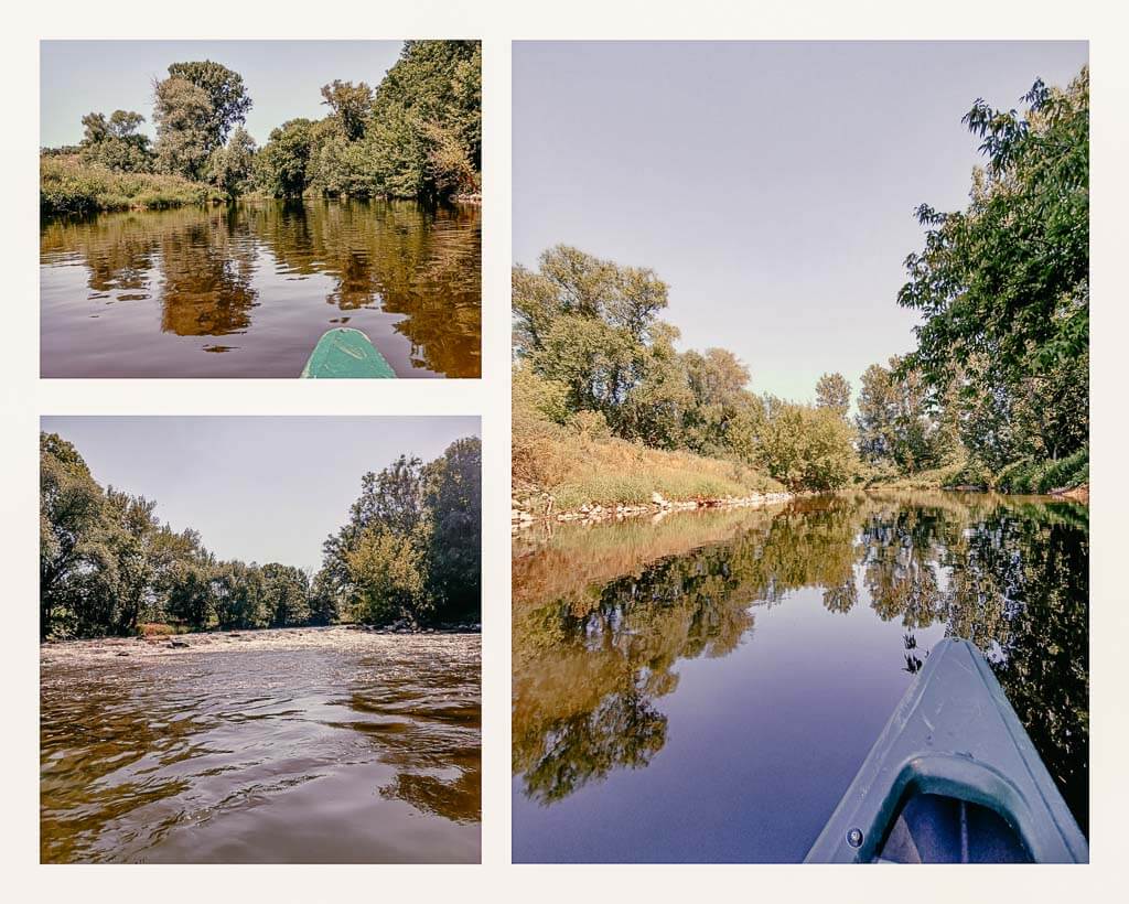 Kanutour auf der Saale in der Saale Unstrut Region