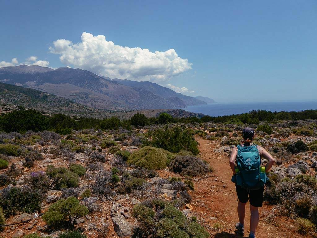 Couchflucht beim Wandern auf dem K&uuml;stenweg von Paleochora nach Sougia auf Kreta