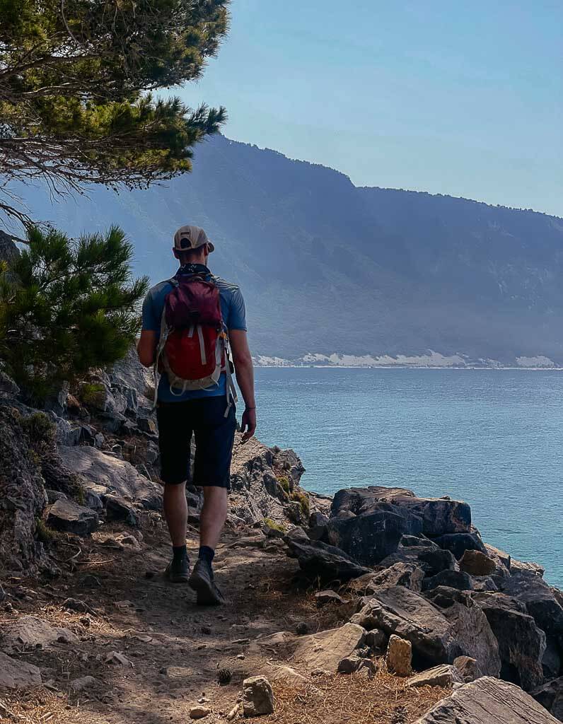 Wanderweg am Meer von Agia Roumeli nach Loutro auf Kreta