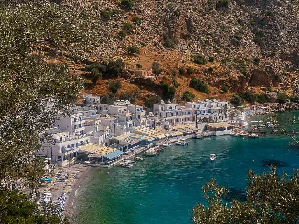 Loutro auf Kreta von oben