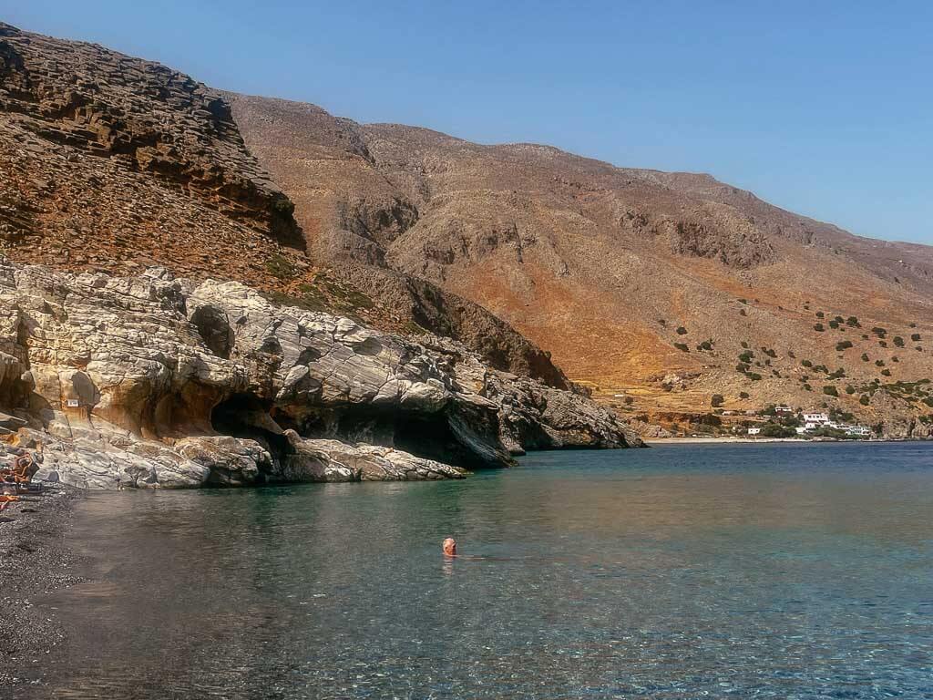 H&ouml;hlen am Marmara Strand auf Kreta