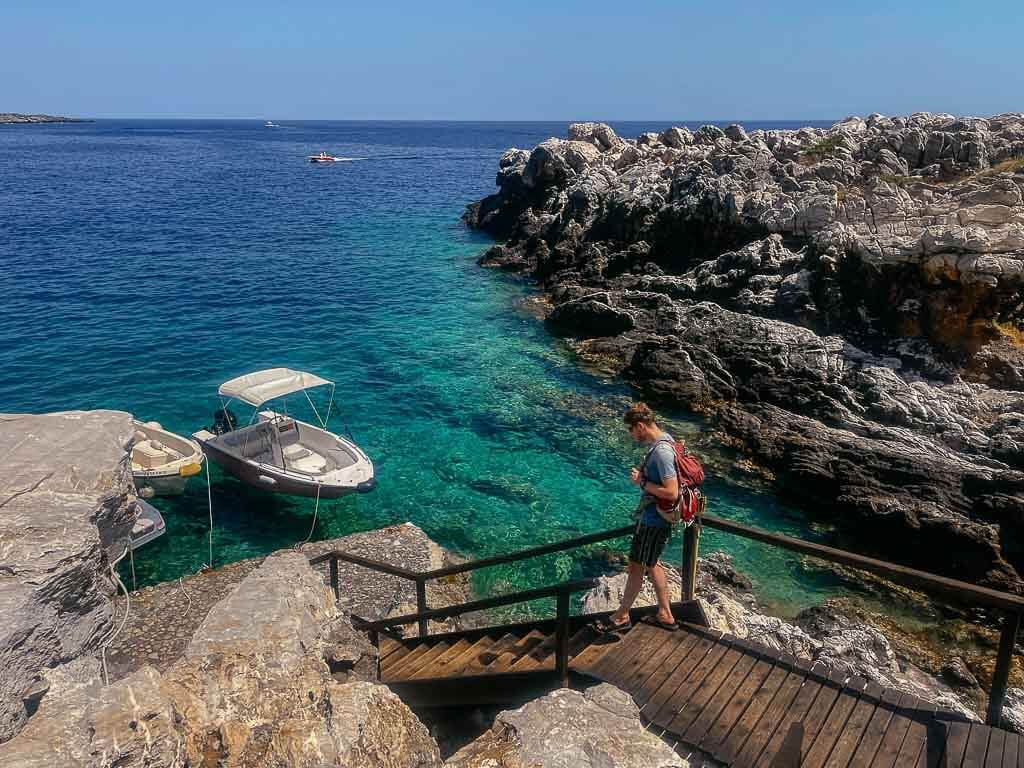 Steg am Marmara Beach auf Kreta