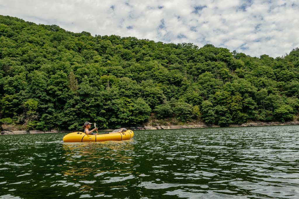 Packraft Trail Luxemburg Packraft auf dem Wasser