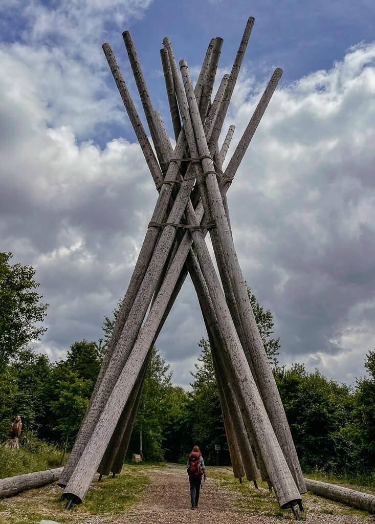 Kyrill-Tor bei Brilon beim Wandern in den Sauerland-Wanderd&ouml;rfern