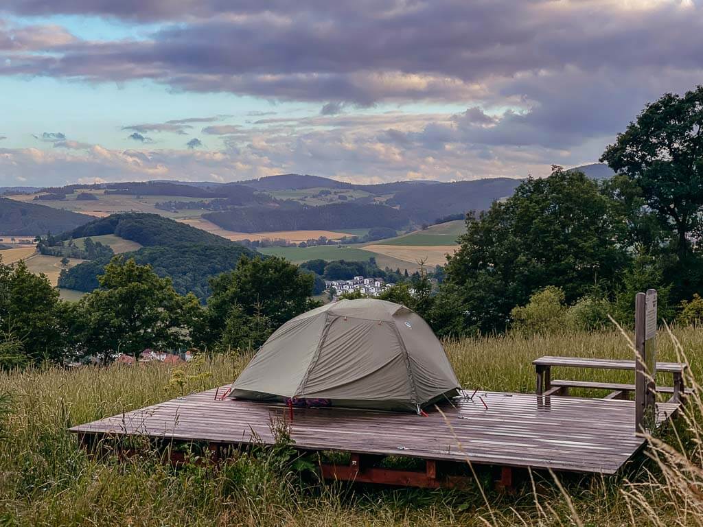 Qualit&auml;tsregion - Panorama von der Trekkingplattform D1 bei St. Muffert/ Heringhausen im Sauerland