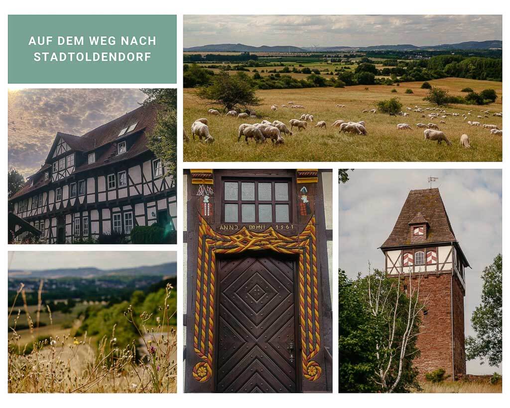 Fachwerkstadt Stadtoldendorf auf dem Weserberglandweg in der Solling-Vogler-Region