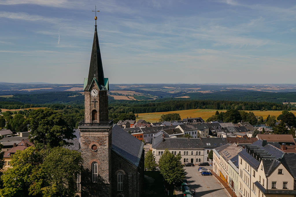 Sch&ouml;neck im Vogtland - Ausblick vom Alten S&ouml;ll