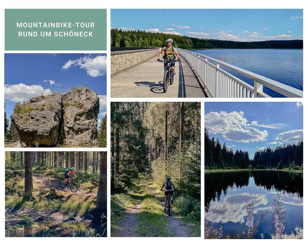 Sch&ouml;neck im Vogtland - Mountainbiken auf dem Kammweg und an den Rissf&auml;llle