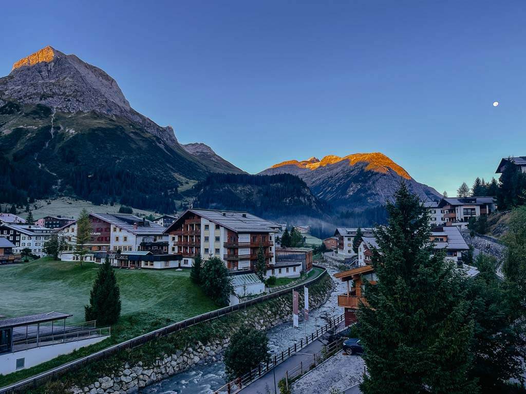Morgenstimmung in Lech am Arlberg